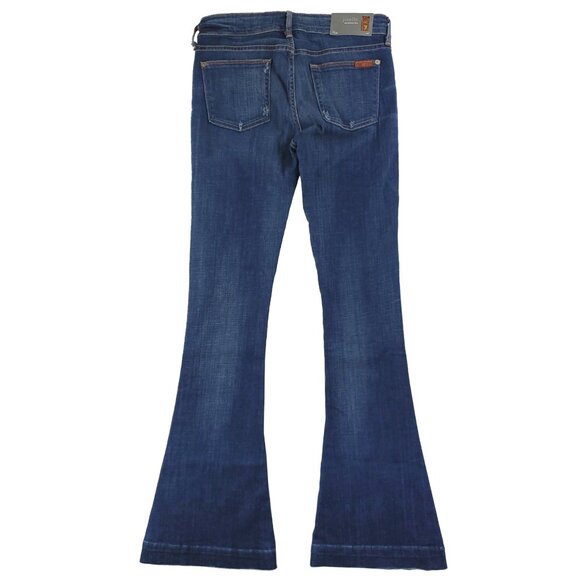 7 For All Mankind Jeans Jiselle Phenomenal Flare USA Women's "25" 28x34 NWT - Picture 2 of 12